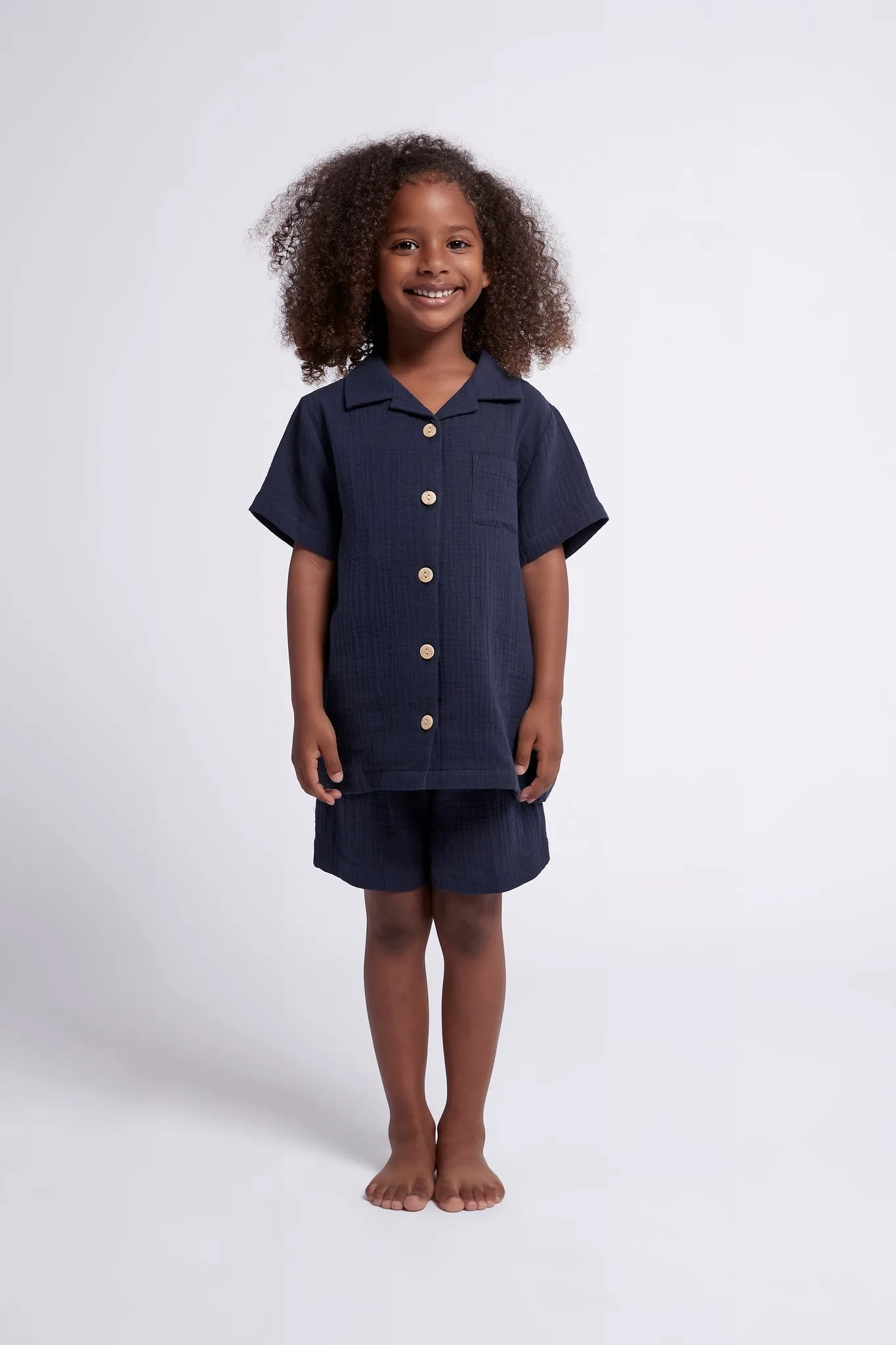 Piper Kids Pyjama Set - Navy