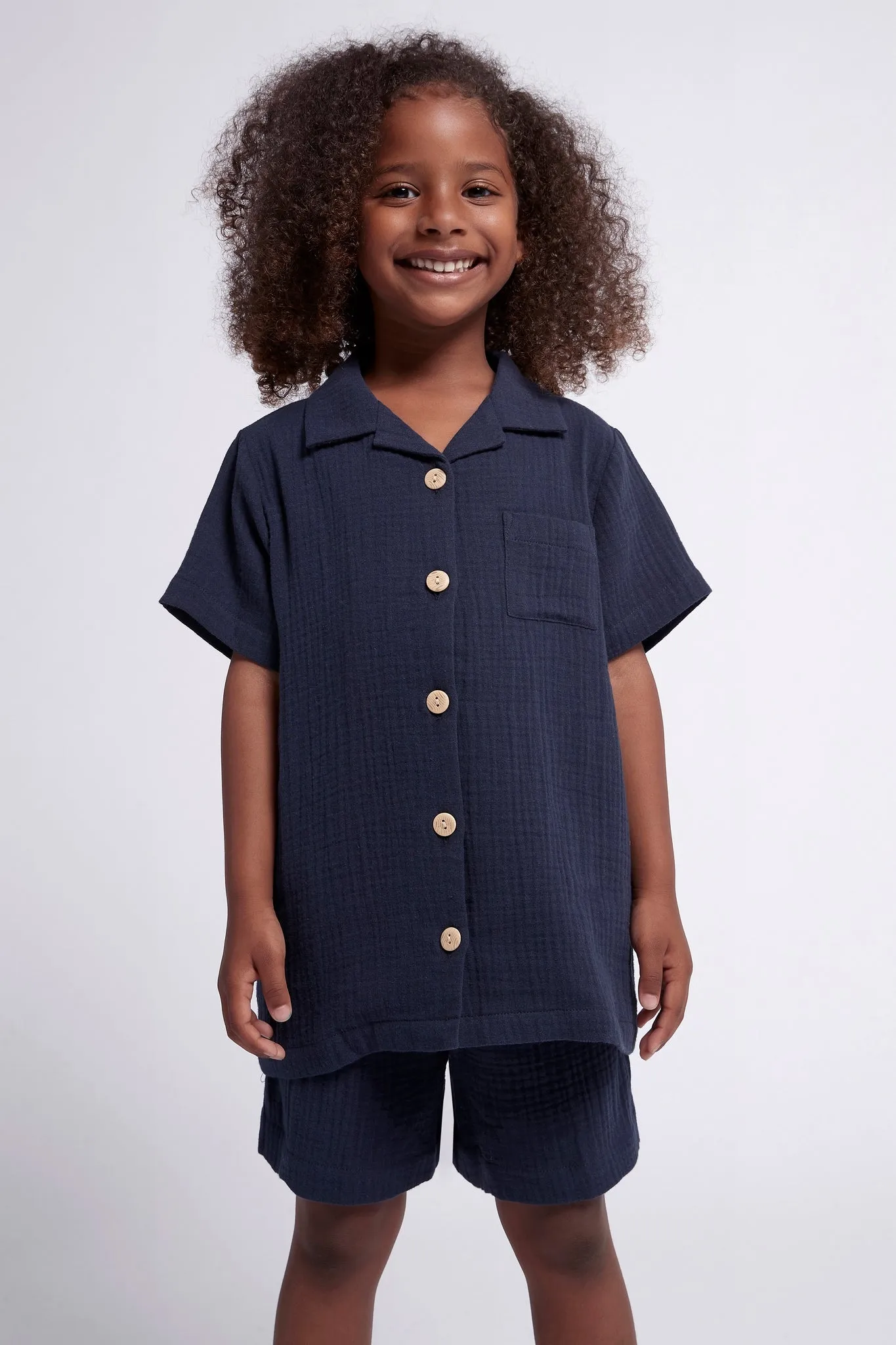 Piper Kids Pyjama Set - Navy