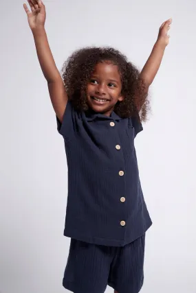 Piper Kids Pyjama Set - Navy