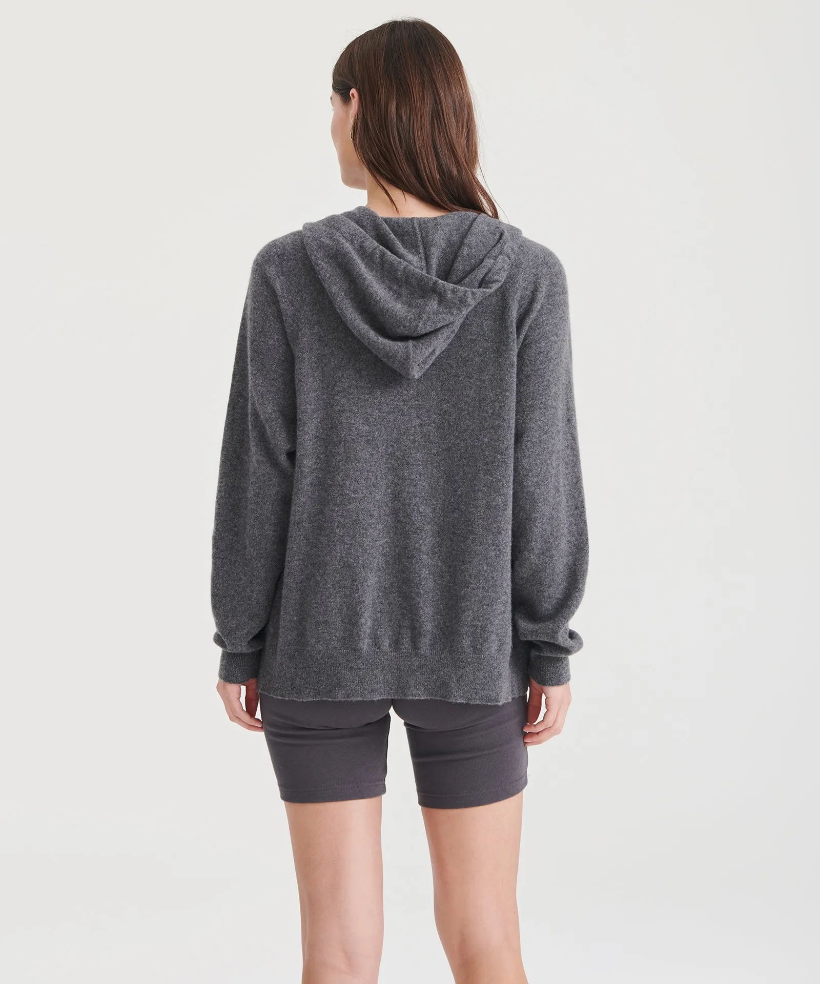 Signature Cashmere Zip Up Hoodie