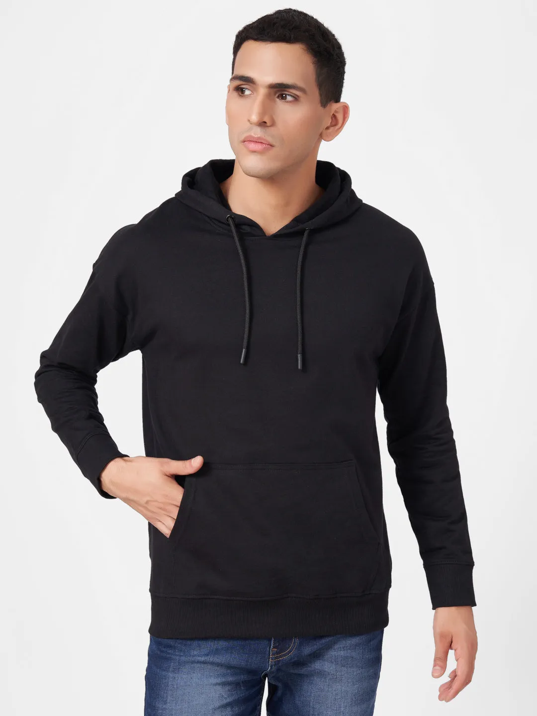 Solid Oversized Full Sleeve Hoodie