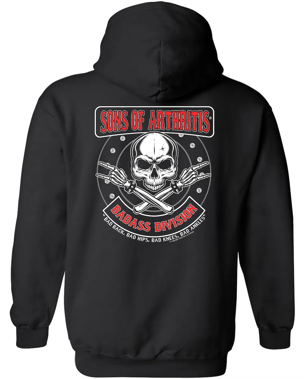 Sons of Arthritis Badass Division PULLOVER Hoodie