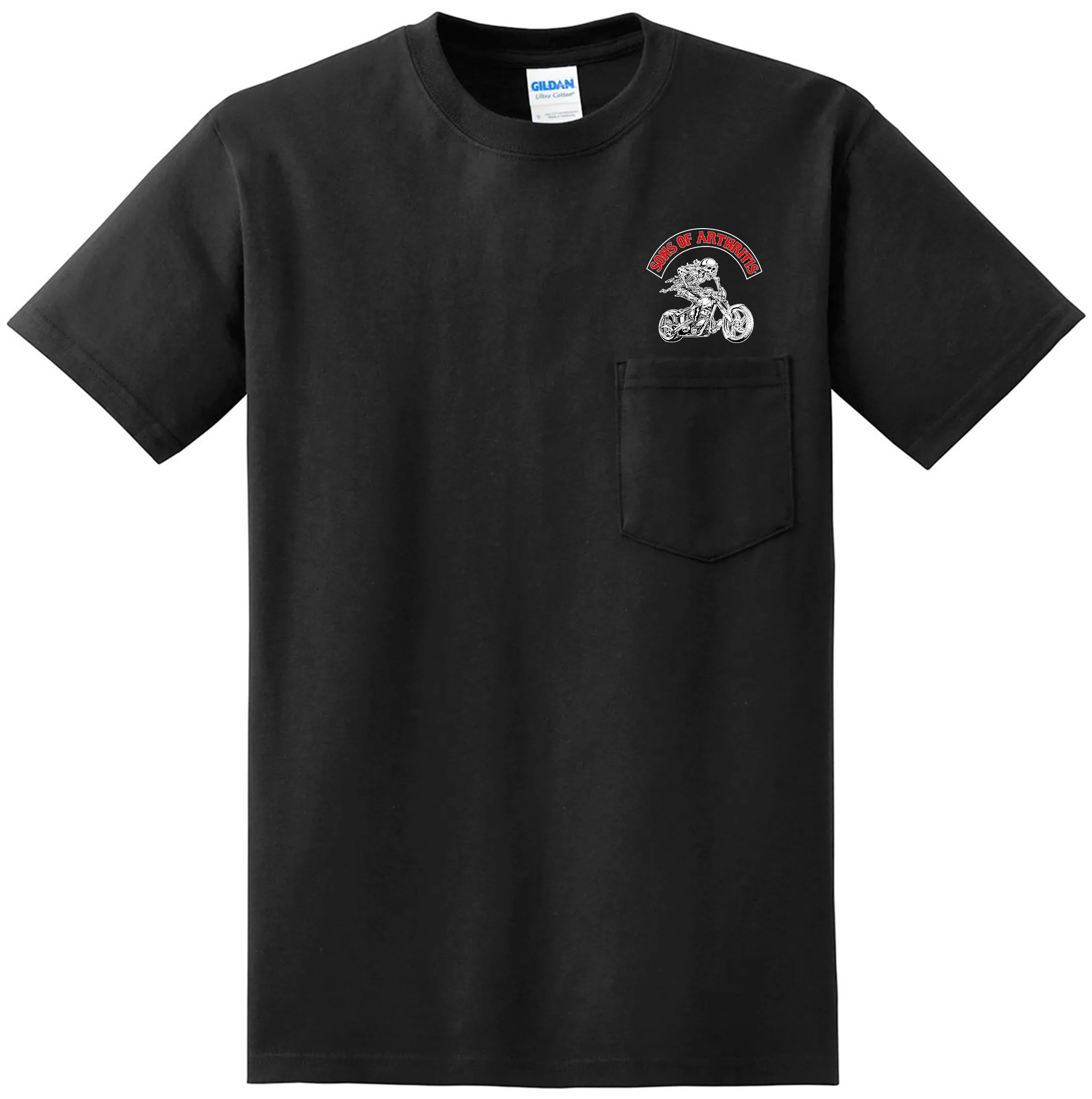 Sons of Arthritis CHRONIC PAIN WARRIOR Pocket Tee (Black)