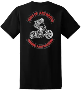 Sons of Arthritis CHRONIC PAIN WARRIOR Pocket Tee (Black)