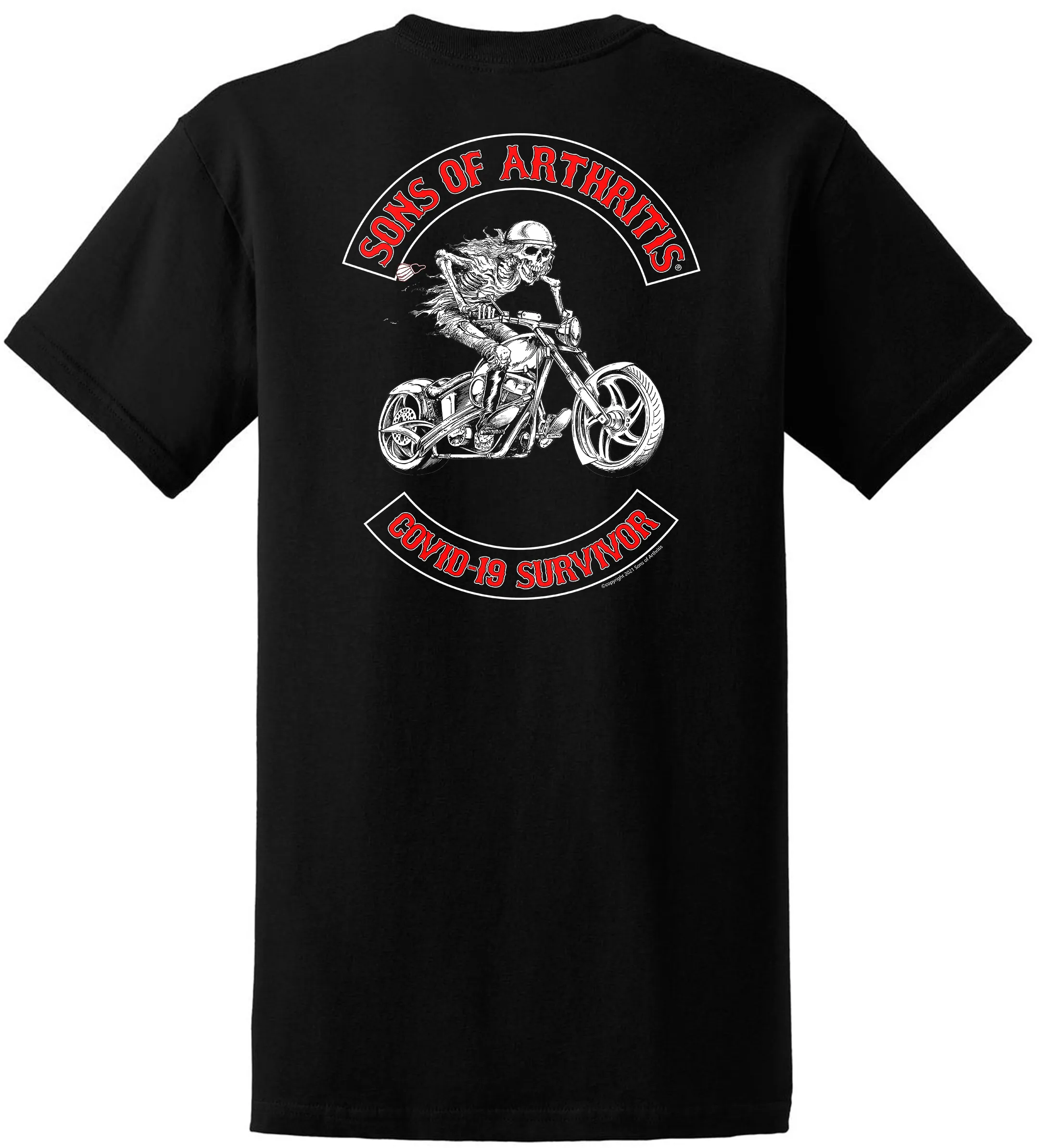 Sons of Arthritis Covid-19 Survivor Pocket Tee (Black)