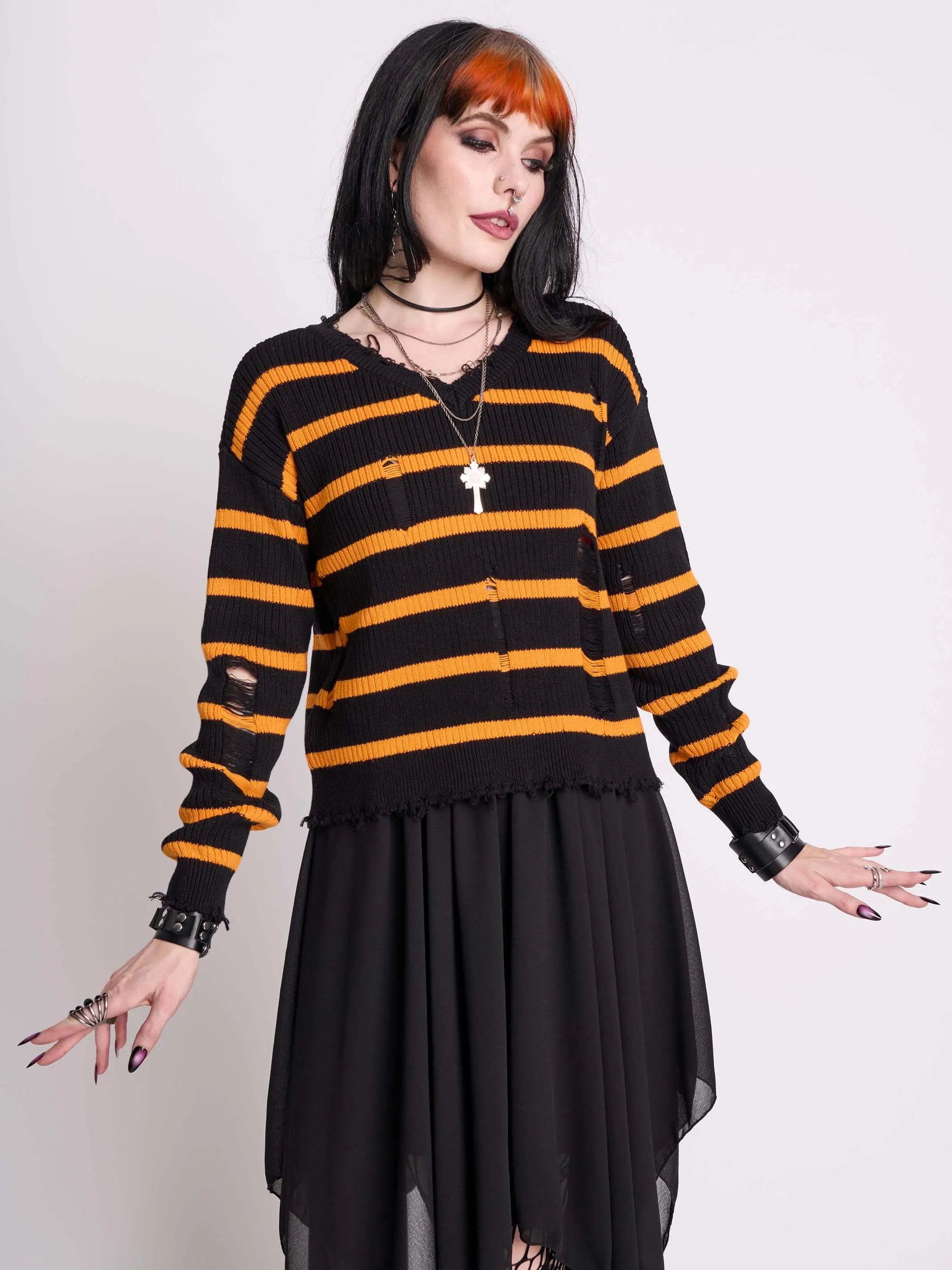 Spooky Stripe Sweater