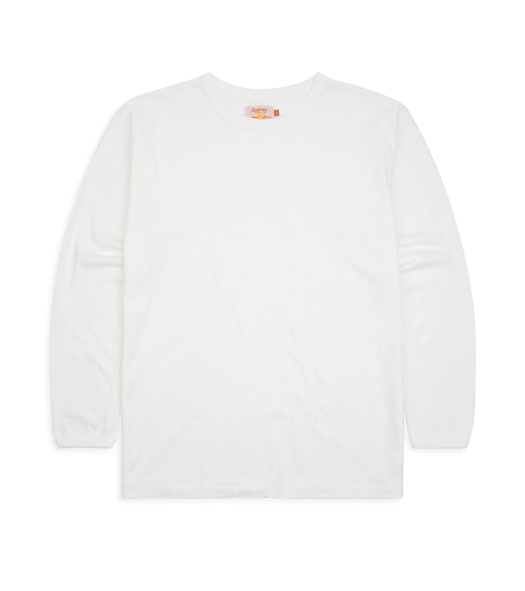 Sunray Sportswear Haleiwa Long Sleeve Cotton T-Shirt: Off White