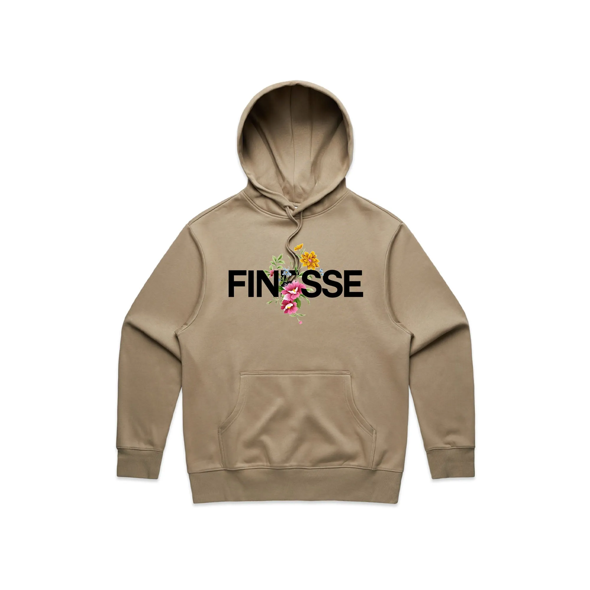 Tan Floral Finesse Hoodie