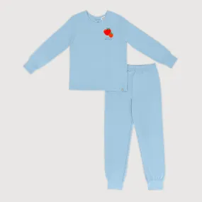 Tutti Frutti Bamboo Kids Jammies Set (Blue)