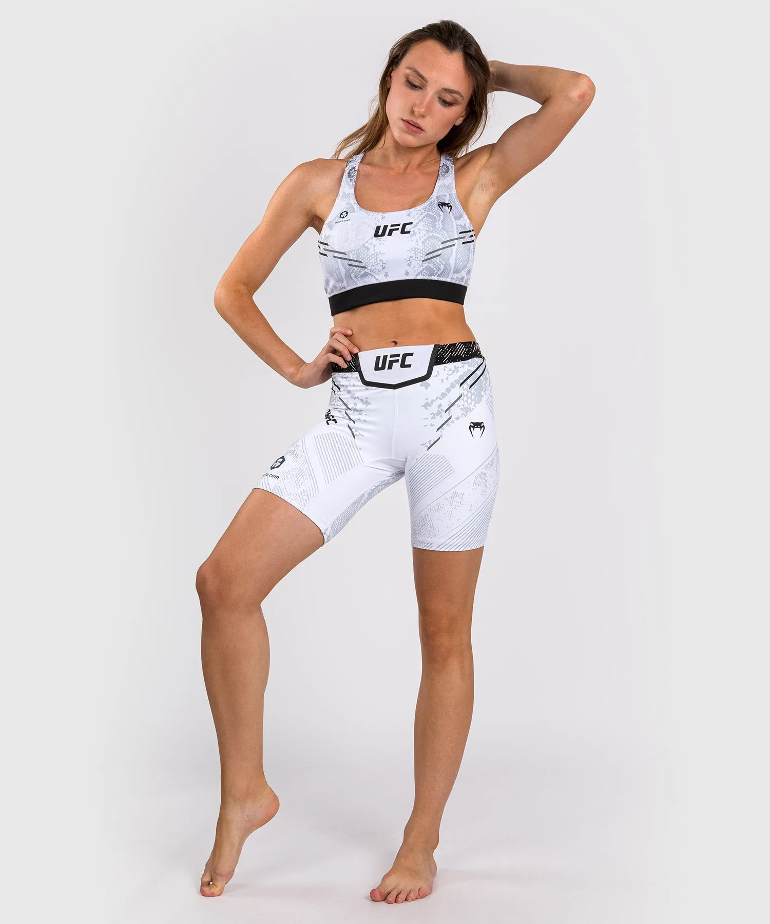 UFC Adrenaline by Venum Authentic Fight Night Women’s Vale Tudo Short - Long Fit - White