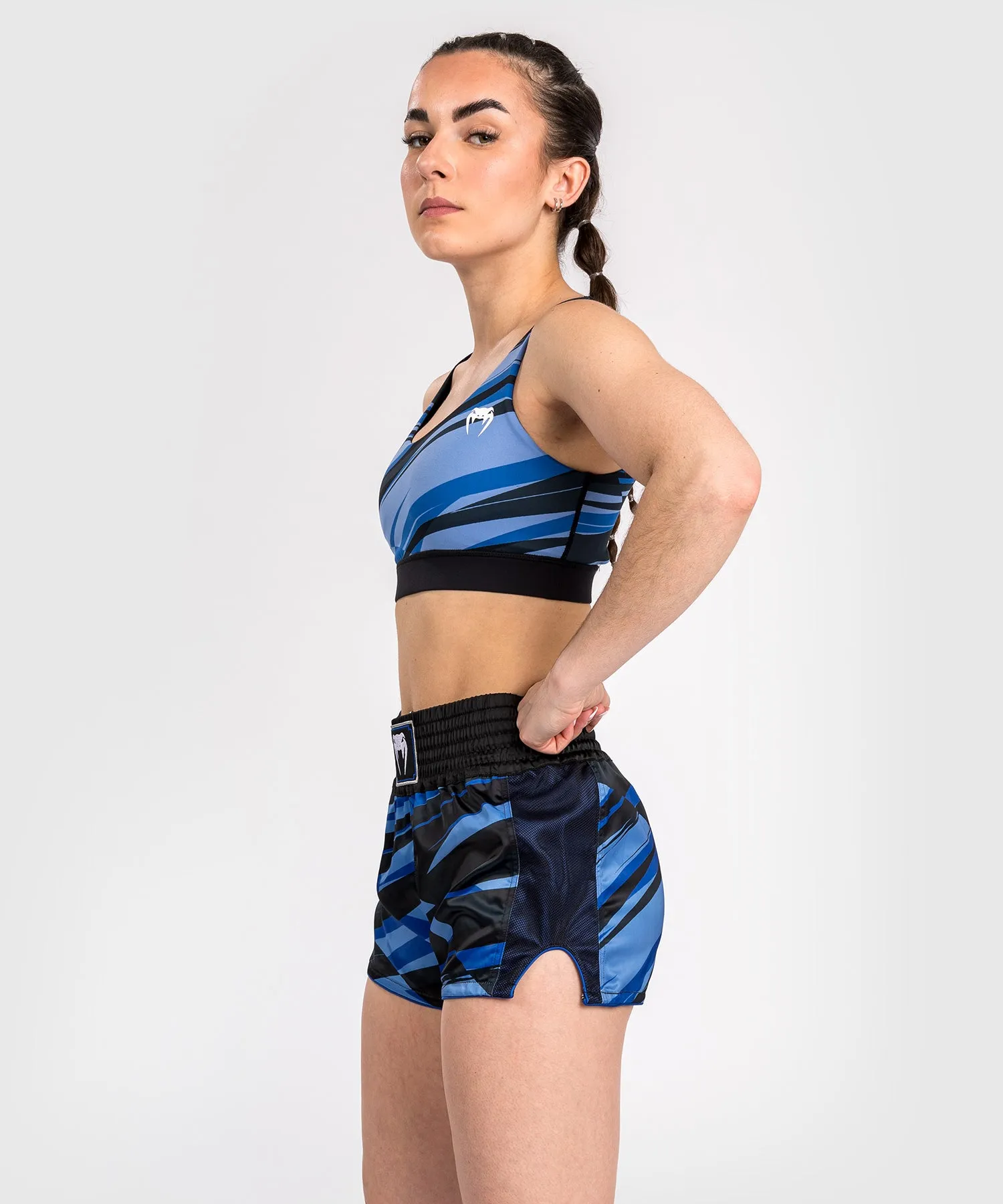 Venum Abyss Women’s Muay Thai Shorts - Shadow Blue