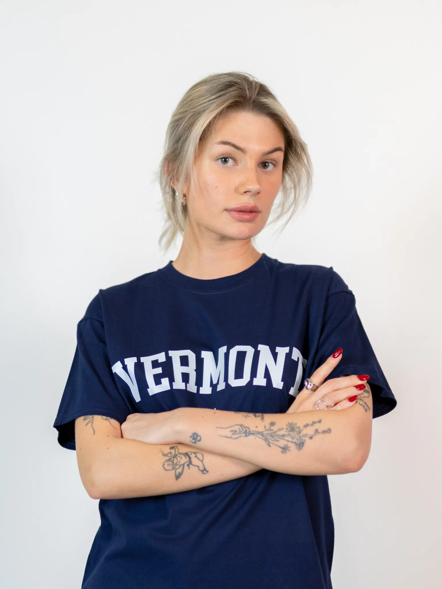 VERMONT STATE T-SHIRT - NAVY