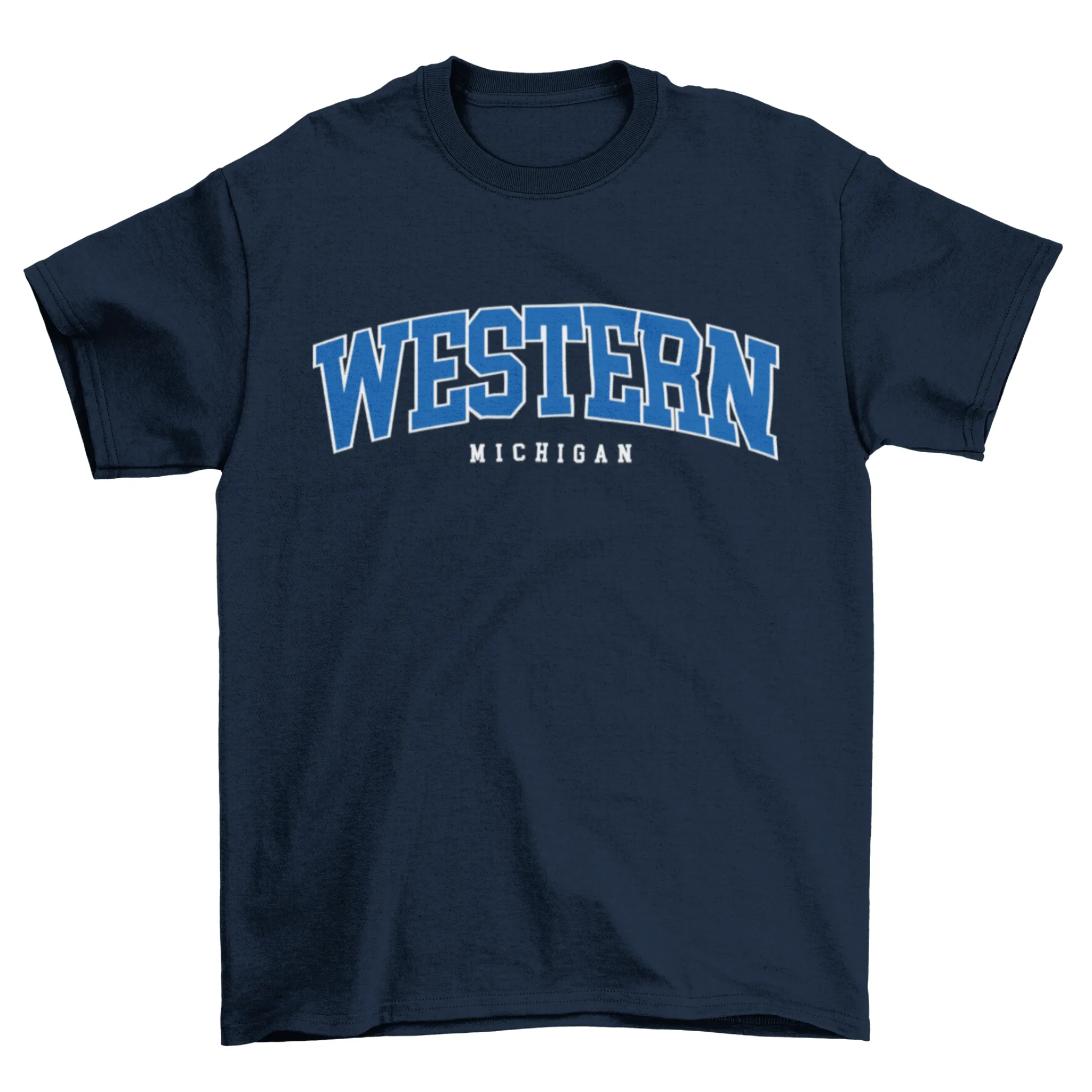 WESTERN MICHIGAN TEE - NAVY