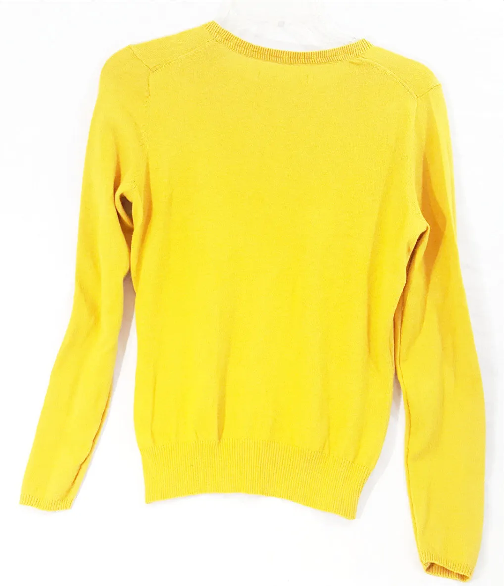 Women's Mustard Crew Neck Sweater