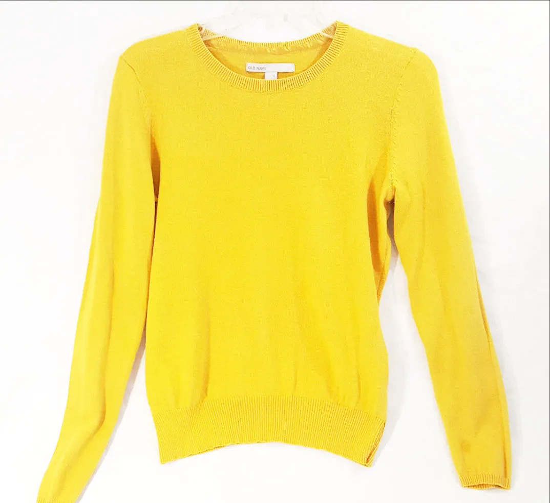 Women's Mustard Crew Neck Sweater