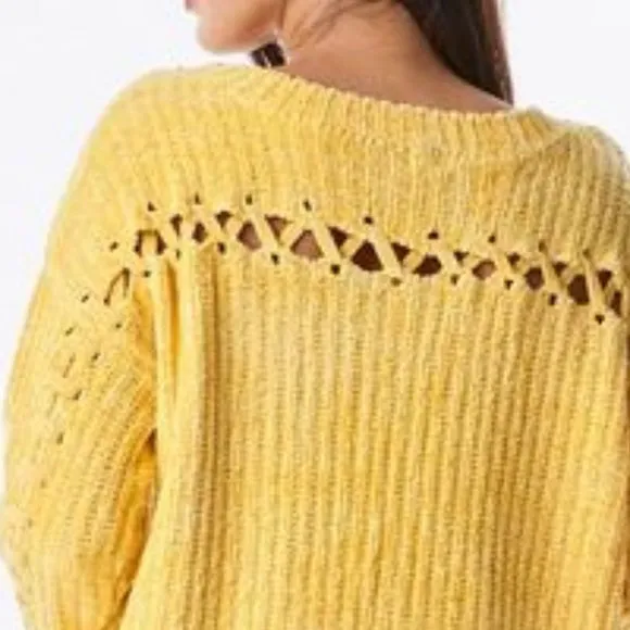 Yellow Chenille Sweater