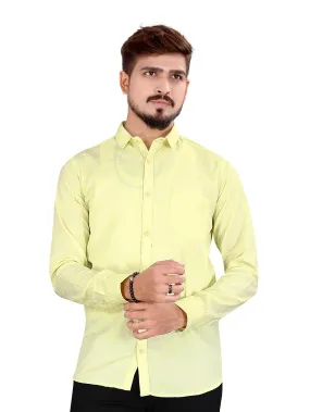 Yellow Micro Floral Printed Shirt