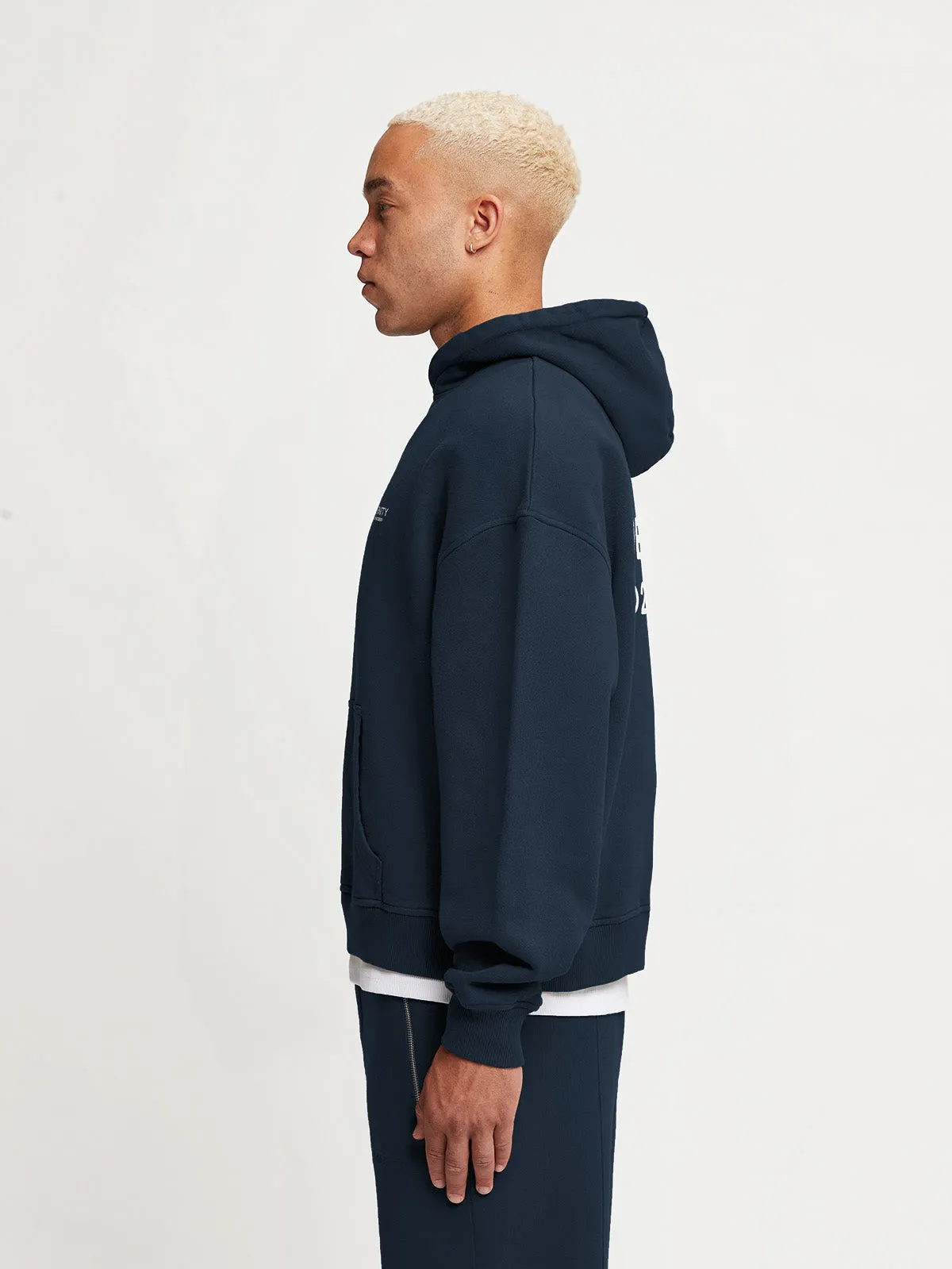 ZIP HOODIE CREATIVE DEPT - NAVY